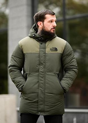 Зимняя мужская куртка tnf oliva 4 вт6919