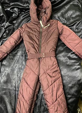 Зимовий дитячій комбінезон на дівчинку 6/116