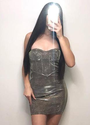 Сукня міні з блискітками