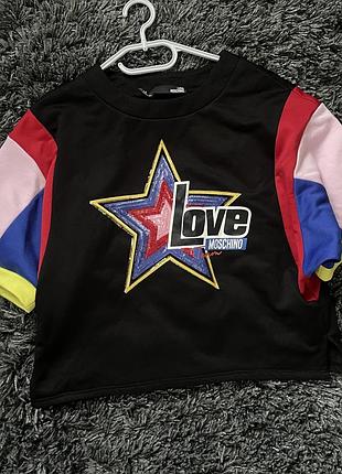 Love moschino жіноча футболка • оверсайз • наш розмір 48–52!