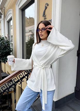 Кардиган жіночий ангора вʼязка туреччина / жіночий кардиган теплий вʼязаний колір шоколад