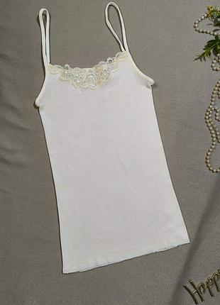 Білизняна майка жіноча трикотажна натільна