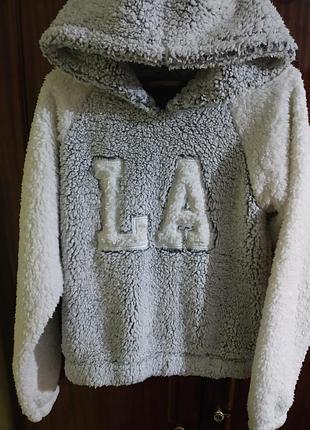 Костюм/піжама худді-шорти на дівчинку 10-12 років тедді-баранчик