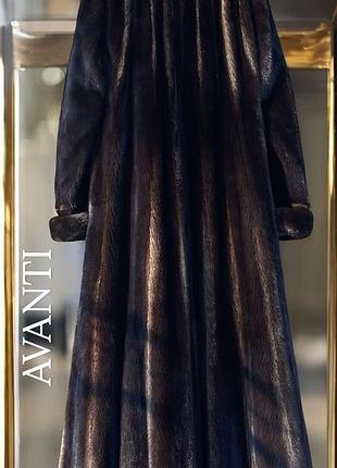 Шуба норкова avanti греція в підлогу 135 см р .44 (46-48-50)