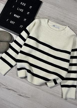 Светр в смужку zara