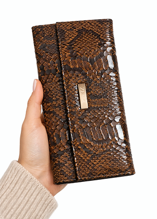 Кошелек-клатч  под кожу питона