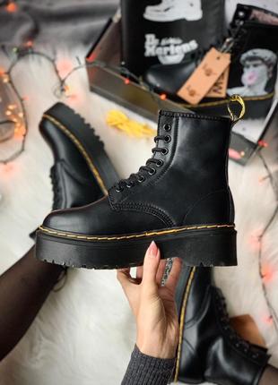 Черевики dr. martens jadon david michelangelo fur черевики зимові з хутром6 фото