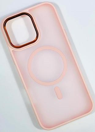 Накладка color matte camera magnetic iphone 17( розовый)