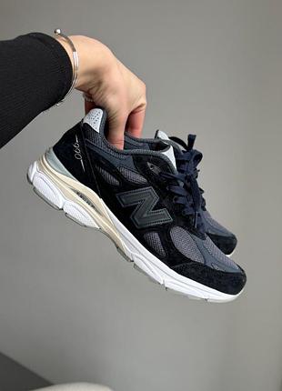 Замшеві чорні кросівки розпродаж new balance 990 black