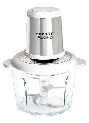 Чоппер измельчитель sokany skym7034wst с чашей 2,5 литра 800 вт