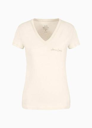 Футболка женская бежевая 3dyt26 2992 armani exchange