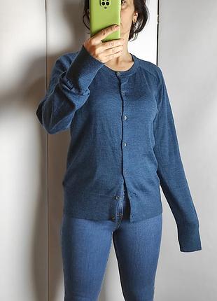 Тонка 100% вовна мериноса. жіноча кофта кардиган gap (сша)