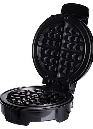 Вафельница для бельгийских вафель с антипригарным покрытием и led-индикатором 1000 вт круглая sokany sk-519
