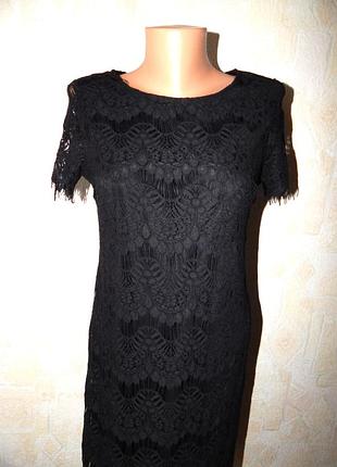 Гипюровое платье из кружева