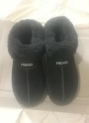 Натуральные черные угги на меху