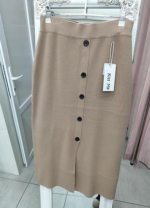 Теплые юбки миди