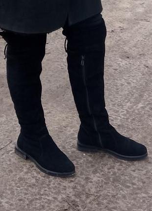 Ботфорты натуральная замша