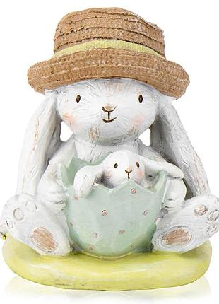 Фигурка "кролик з малышом", 13 см elisey