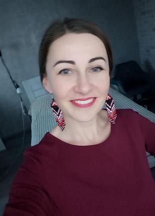 Сережки з бісеру 7