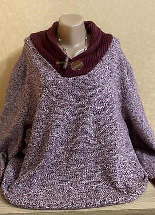 Великий розпродаж / бавовняний светр батального розміру