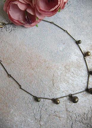 Металлическое ожерелье " нежные шуршащие"