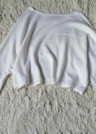 Трикотажні светр блуза з широкою горловиною можна носити на з одним відкритим плечем