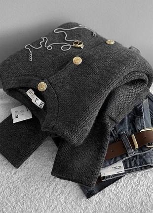 Must have! трикотажний піджак/кардиган/кофта на ґудзиках zara з лімітованої колекції.