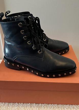 Ботинки женские eddy daniele 1845_blue 37,5 кожаные