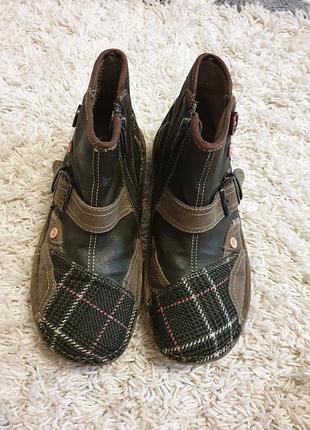 Mustang ботинки кожзам текстиль