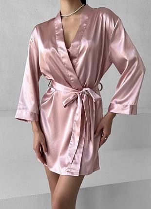 Роскошный халат с поясом новый