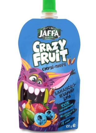 Смузі-пюре jaffa банан-яблуко-чорниця зі злаками 100г уцінка