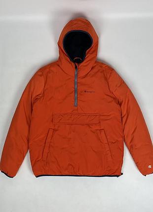 Зимова куртка анорак champion tech fill orange 🍊 оригінал чоловіча тепла помаранчева розмір m
