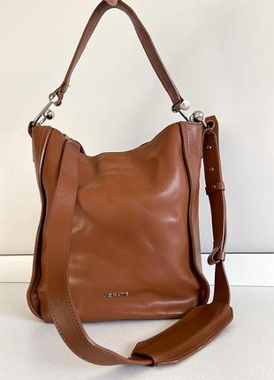 Шкіряна сумка відро vic matie преміум, натуральна шкіра, люкс