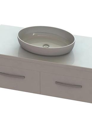 Тумба «венера» с умывальником «парадиз» белый а100 глянец