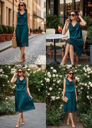 100% шовк натуральне невагоме шовкове плаття міді натуральний шовк