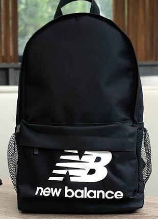 Рюкзак спортивний міський чоловічий жіночий new balance, рюкзак чорний, сумка дорожня в спортзал
