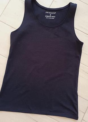 Майка хлопковая синяя primark