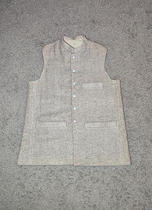 Традиционный шерстяной жилет читрали / жилет неру (handmade)