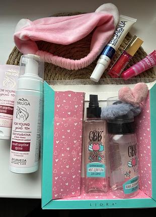 Набор косметика для ухода за лицом подростку,блески для губ