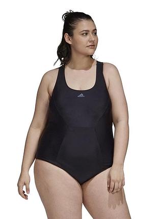 Adidas черный купальник цельный спортивный большой размер батал