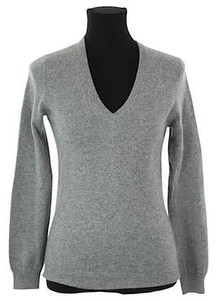 Надзвичайно тонкий пуловер eric bompard з v-подібним вирізом