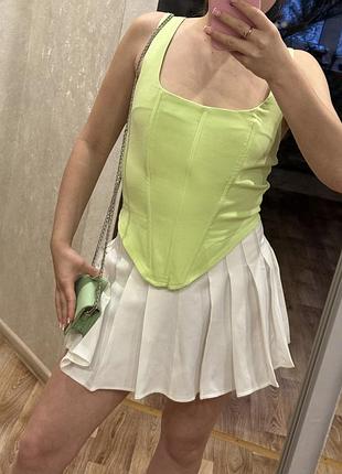 Корсет жіночий зелений