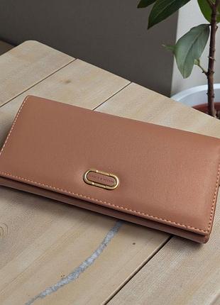 Кошелек женский большой на магните  tailian 1т-8603-010 9х10 см бежевий