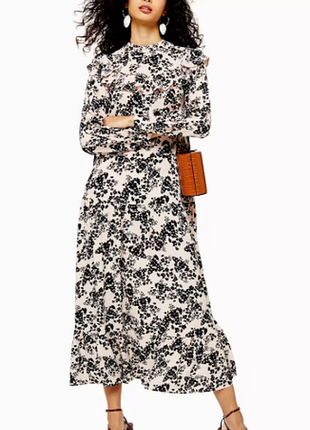 Вискозное миди макси платье topshop
