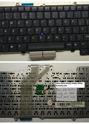 Клавіатура dell nsk-d4l0u / dell d410 / d410u / pp06s / pp03l / 9j.n3582.l0u lang:uk with point stick black