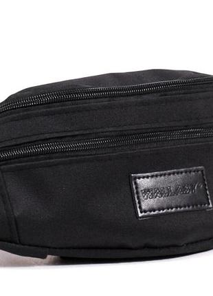 Сумка на пояс es2902 черная бананка поясная компактная барсетка
