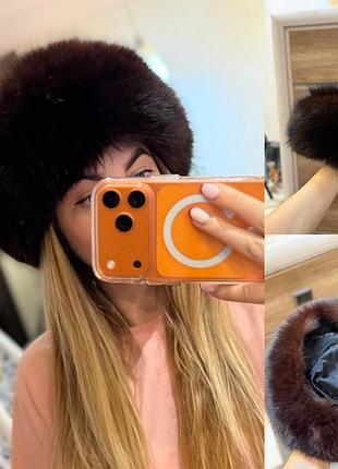 Шапка с песца стан новий