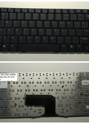 Клавиатура asus r1f / w5 / w5a / w5f / w5000 / w5000a / w5600a / w6 / w7 / w7j / z35 / z35h / z35l / k030462g1 us lang:us black