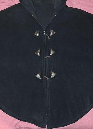 Пончо чорне тепле м'яке гарне 5