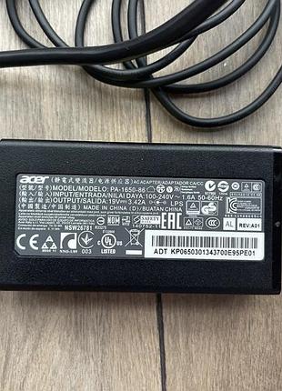 Зарядка model/modelo:pa-1650-86 від aser